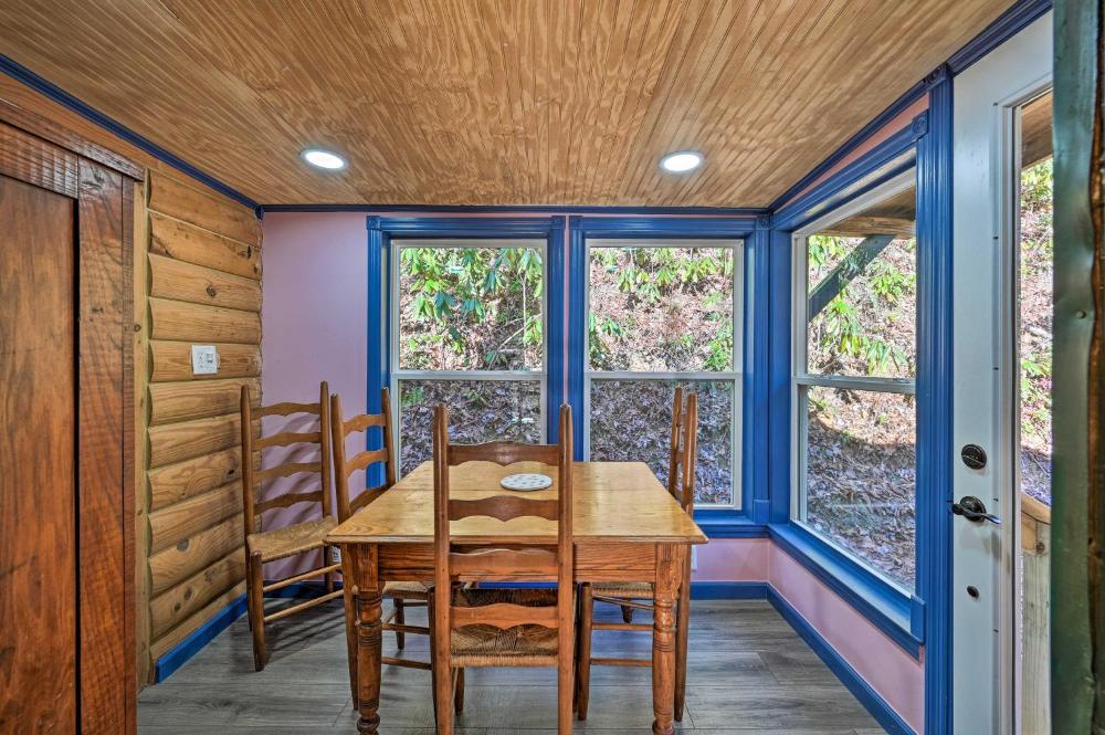 Rosman Vacation Rental with Charcoal Grill!